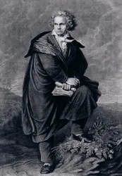 Ludwig van Beethoven (1770-1827), German Composer, Engraved by Paul Barfus (1823-95)